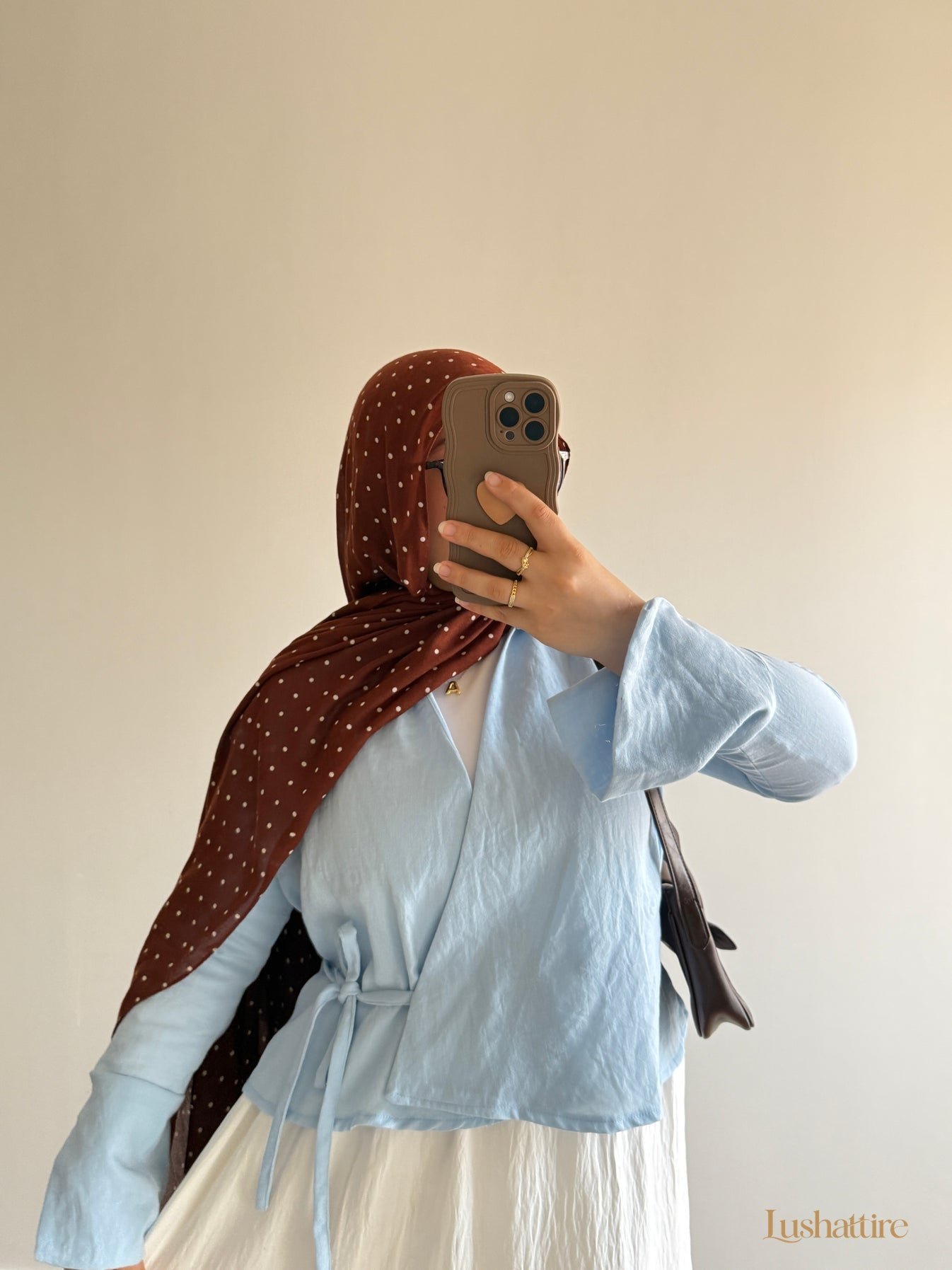 Powder Blue Relaxed Knit view 3