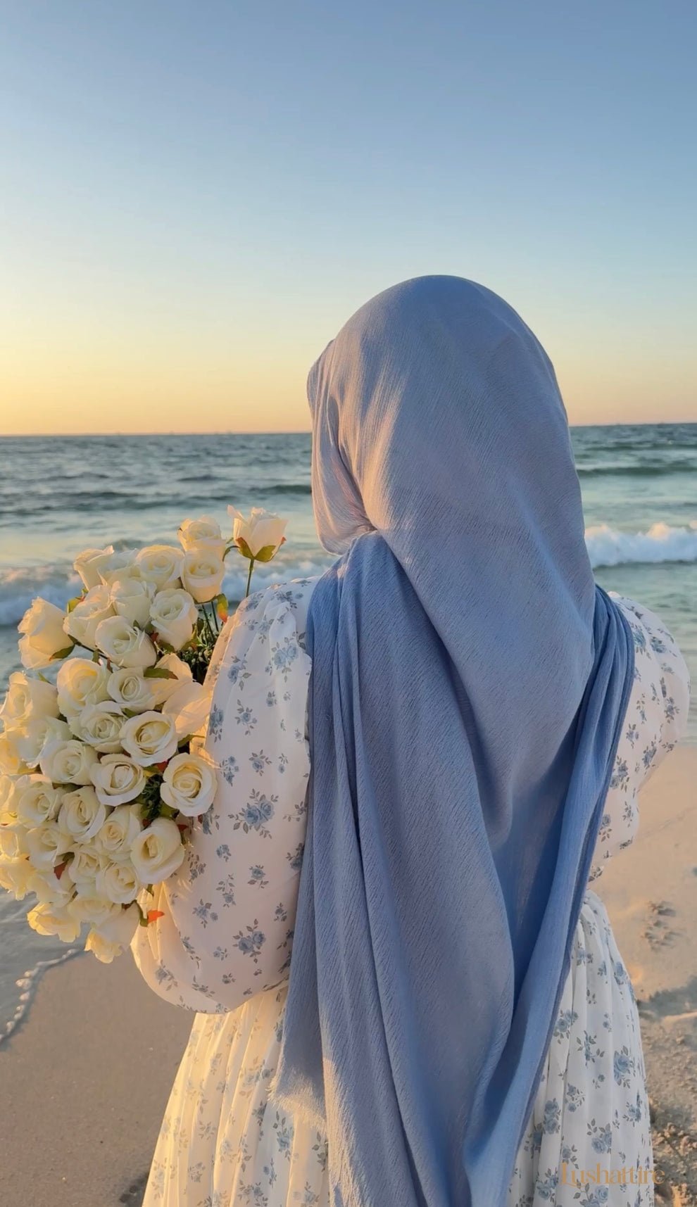 Coastal Blue Headscarf