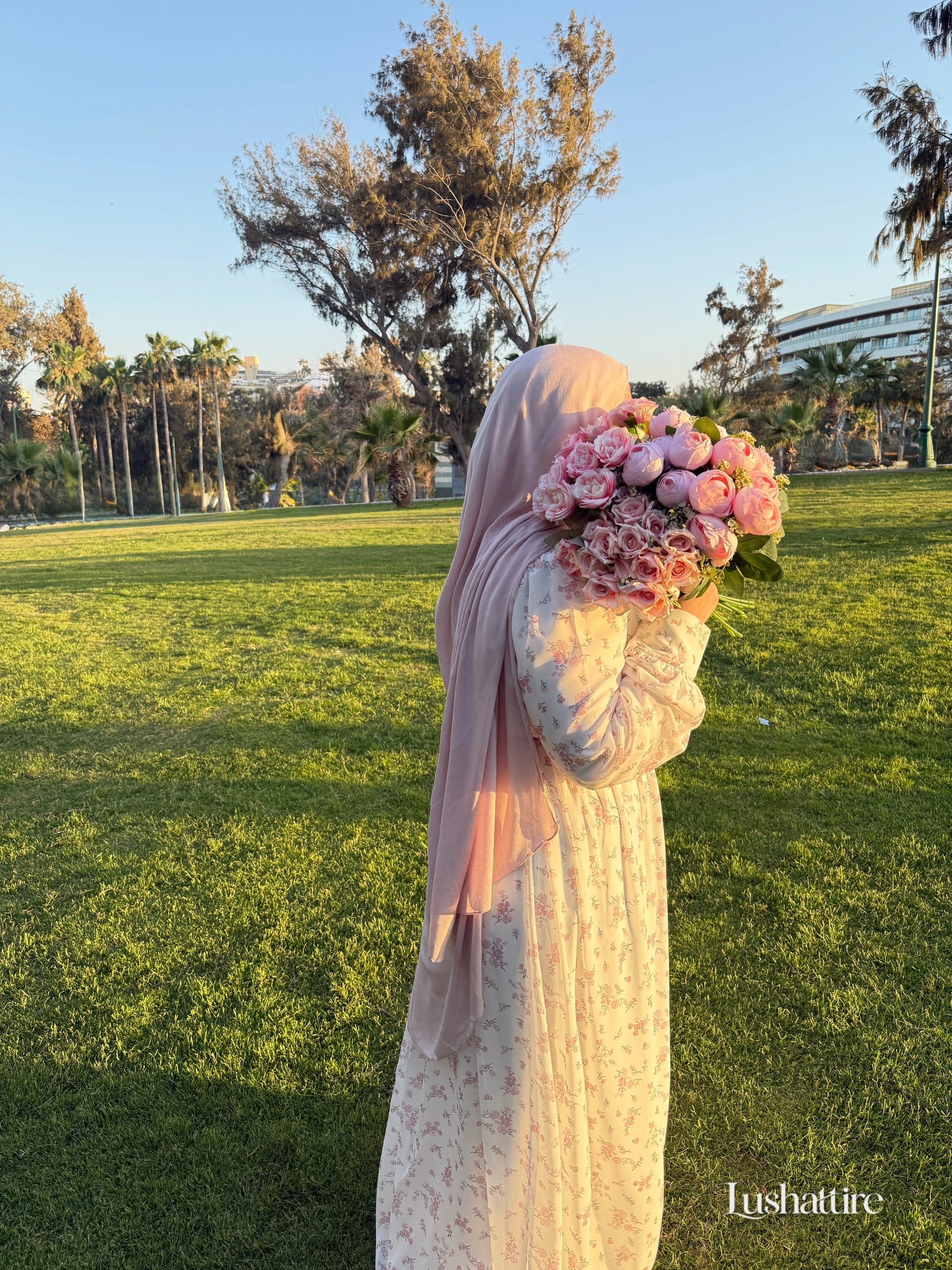 Sunset Pleated Dress